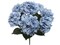 20" Light Blue Hydrangea Bush – Artificial Hydrangea Flowers with 7 Bloom Heads for Floral Arrangements, DIY Crafts & Home Décor
